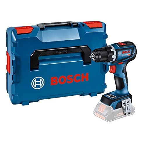 Bosch Professional 18V System GSR 18V-90 C - Perceuse-visseuse sans fil (sans batterie ni chargeur, L-BOXX), 06019K6002, Blue